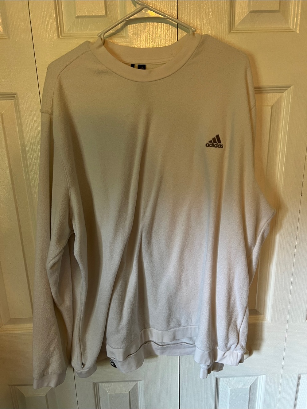 adidas Men's Crewneck Sweater in Off-White